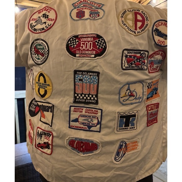 VTG RJR NASCAR Winston Cup Series Jacket XL W/ 28 VTG Patches 70s‎ 80s - Picture 4 of 6